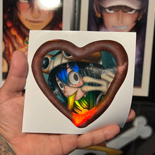 Load image into Gallery viewer, Froppy holographic heart stickers
